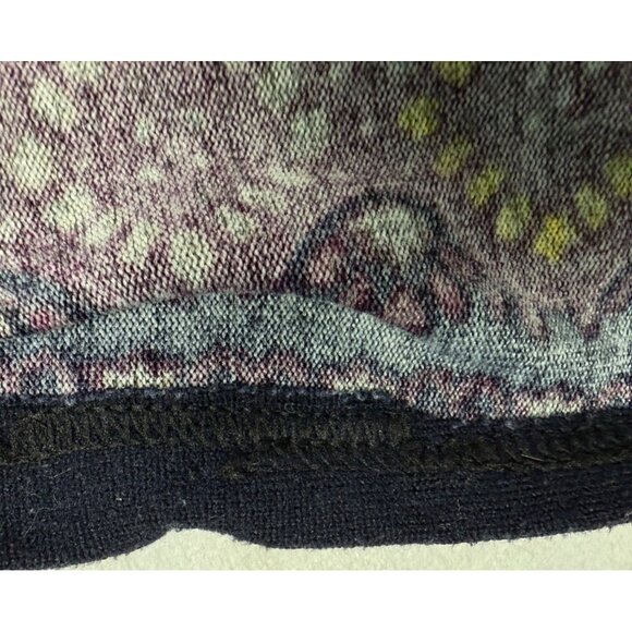 XL Sacred Threads Embroidered Boho Festival Blue Gray Plush Paisley Dress - Picture 11 of 11